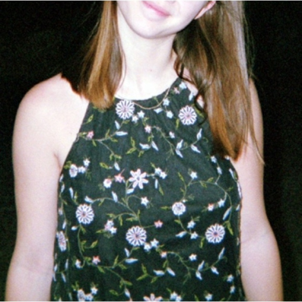 Abercrombie Beaded High Neck top